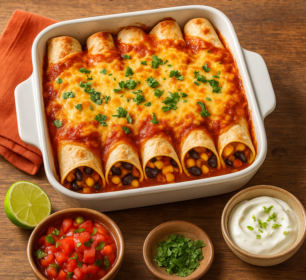 Enchiladas mit scharfer Tomatensoße